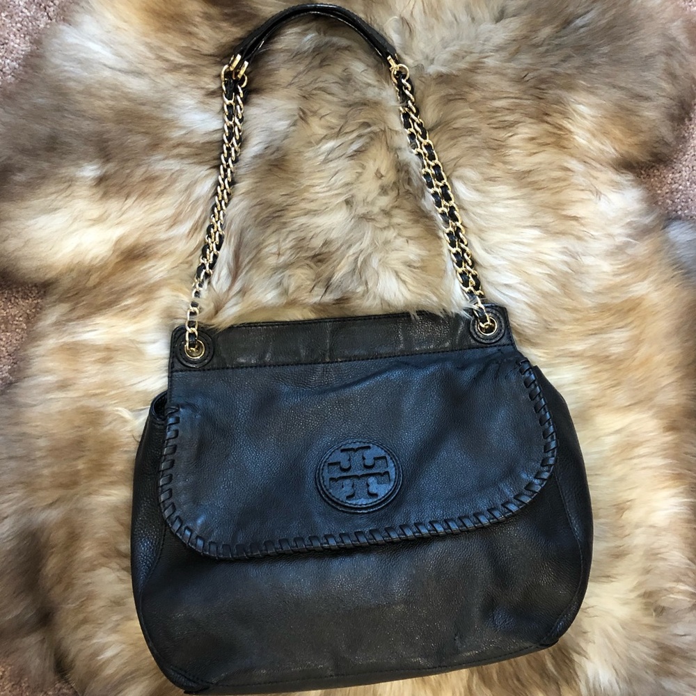 SOLD Tory Burch Marion Saddle Bag